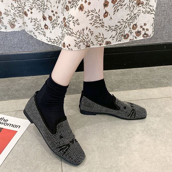 new 2020 spring ladies office soft crystal flat shoes soft casual women dress shoes comfortable pointed toe flat u19-40, Black
new 2020 spring ladies office soft crystal flat shoes soft casual women dress shoes comfortable pointed toe flat u19-40, Black