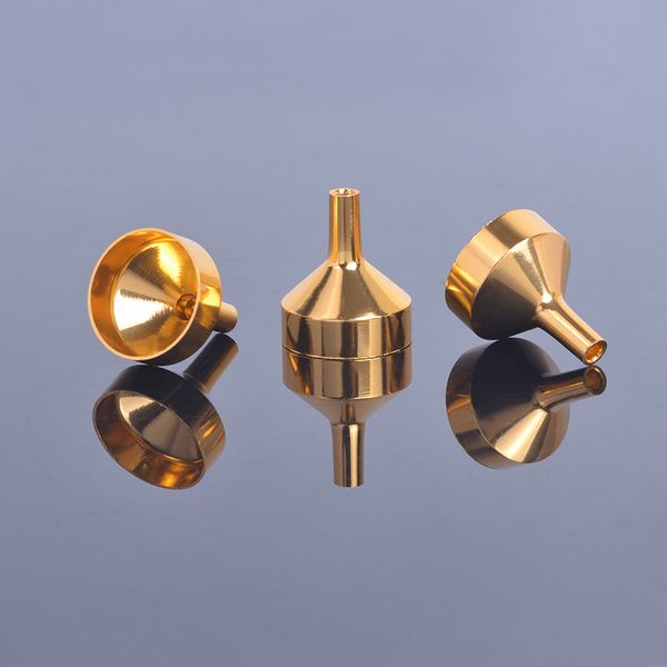 gold silver mini metal funnel for perfume transfer diffuser bottle wholesale liquid oil filling tools
gold silver mini metal funnel for perfume transfer diffuser bottle wholesale liquid oil filling tools