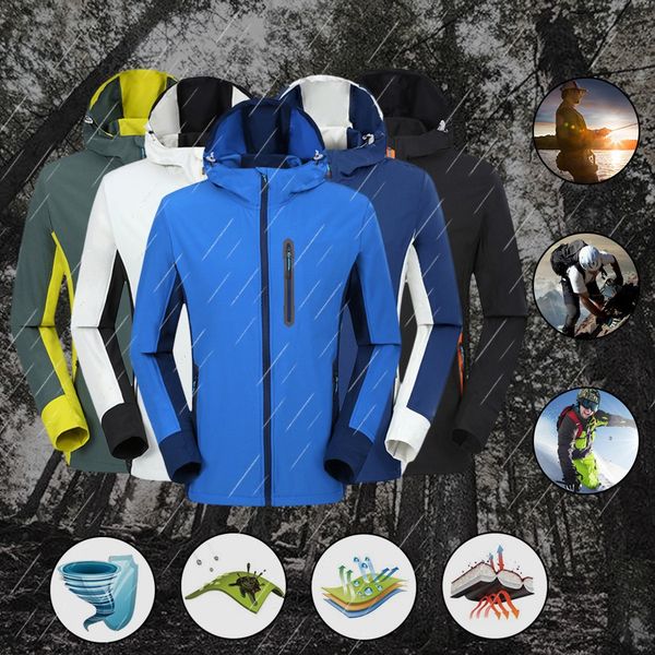 men's jacket outdoor waterproof windproof hiking soft shell jacket men men's solid hooded padded warm winter, Black
men's jacket outdoor waterproof windproof hiking soft shell jacket men men's solid hooded padded warm winter, Black