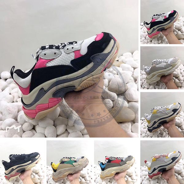 Top Quality Fashion Luxury Designer Womens Shoes Paris 17FW Triple-S platform sneakers Mens Cool Trainers Vintage Old Grandpa Dad Shoes
Top Quality Fashion Luxury Designer Womens Shoes Paris 17FW Triple-S platform sneakers Mens Cool Trainers Vintage Old Grandpa Dad Shoes