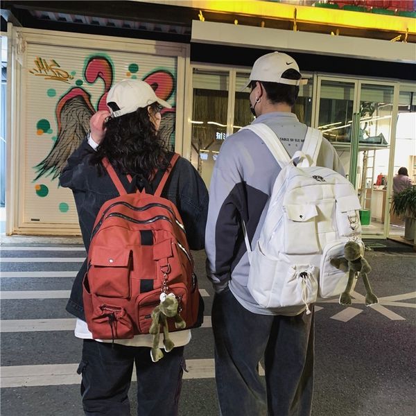 2020 new korean backpack women's fashion backpack lovers simple casual large capacity ladies bag