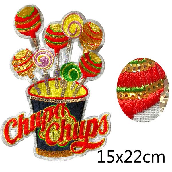 gugutree embroidery big lollipop patch animal cartoon patches badges applique patches for clothing js-11, Black
gugutree embroidery big lollipop patch animal cartoon patches badges applique patches for clothing js-11, Black