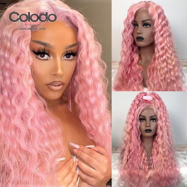 colodo 13x6 lace front wig brazilian remy preplucked pink full lace curly human hair wig transparent wigs for black women, Black;brown
colodo 13x6 lace front wig brazilian remy preplucked pink full lace curly human hair wig transparent wigs for black women, Black;brown