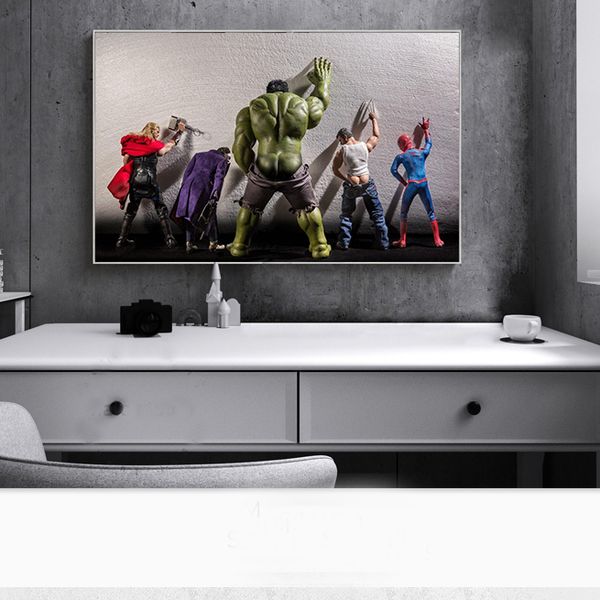movie hulk superheros in toilet thor poster nordic funny marvel heros kids room decor wall art canvas painting cuadro
movie hulk superheros in toilet thor poster nordic funny marvel heros kids room decor wall art canvas painting cuadro