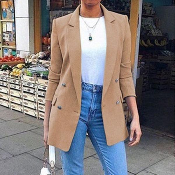 luxury women double breasted suit jacket office ladies slim fit suit coat long formal chaqueta mujer casual suits blazer female, White;black
luxury women double breasted suit jacket office ladies slim fit suit coat long formal chaqueta mujer casual suits blazer female, White;black