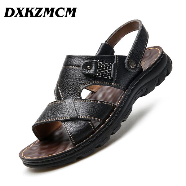 dxkzmcm comfortable handmade men sandals genuine leather soft summer men's shoes retro sewing casual beach shoes, Black
dxkzmcm comfortable handmade men sandals genuine leather soft summer men's shoes retro sewing casual beach shoes, Black