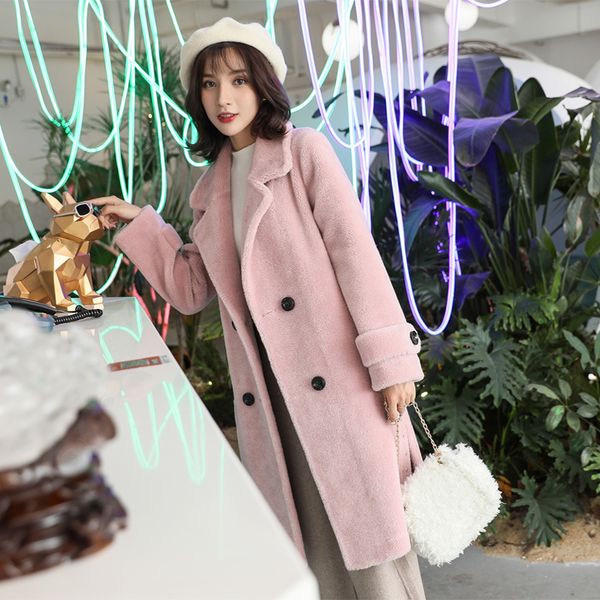 real 2020 new women's fur winter autumn sheep shearing 200% wool jacket long coat women manteau femme 2902 kj4868, Black
real 2020 new women's fur winter autumn sheep shearing 200% wool jacket long coat women manteau femme 2902 kj4868, Black