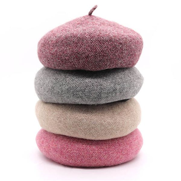 women girl beret french artist warm wool winter beanie hat cap vintage plain beret hats solid color elegant lady winter caps, Blue;gray
women girl beret french artist warm wool winter beanie hat cap vintage plain beret hats solid color elegant lady winter caps, Blue;gray