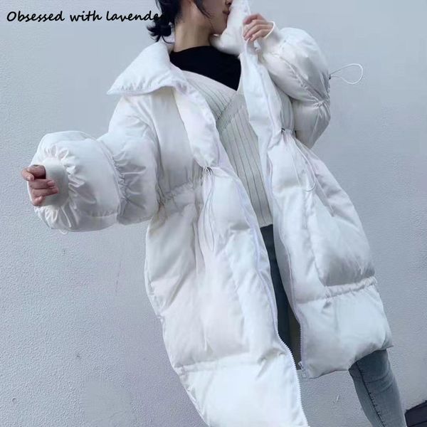 obsessed with lavender.new down jacket, ultra-loose version, lantern sleeve waist rope large winter women's down jacket thick, Black
obsessed with lavender.new down jacket, ultra-loose version, lantern sleeve waist rope large winter women's down jacket thick, Black