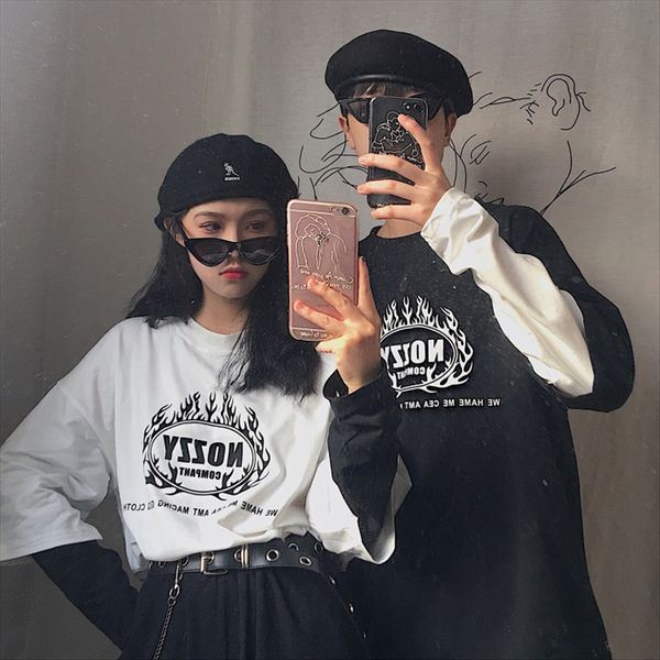 autumn ins harajuku bfwind street lettering loose stitching fake two-piece round collar long-sleeved t-shirt men and women fashion, White
autumn ins harajuku bfwind street lettering loose stitching fake two-piece round collar long-sleeved t-shirt men and women fashion, White