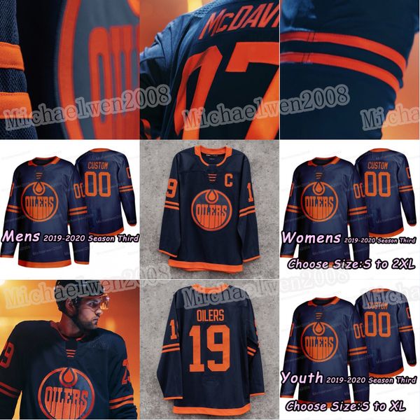 

men women youth edmonton oilers 2019-2020 season jersey james neal tomas jurco connor mcdavid leon draisaitl nugent-hopkins chiasson nurse, Black;red