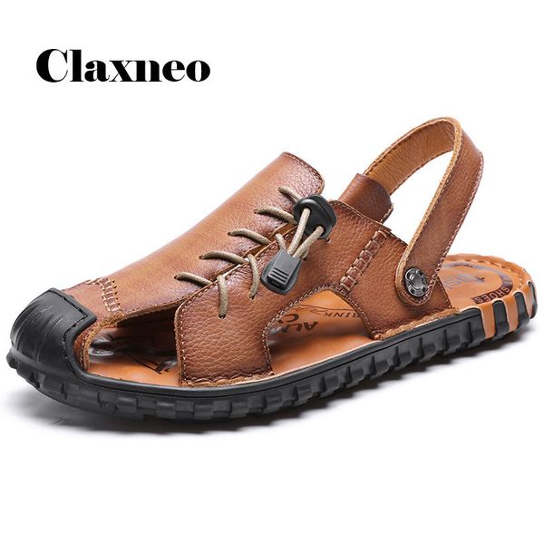 mans leather sandals genuine leather 2020 summer shoes breathable men's shoe beach sandal casual footwear claxneo retro soft t200420, Black
mans leather sandals genuine leather 2020 summer shoes breathable men's shoe beach sandal casual footwear claxneo retro soft t200420, Black