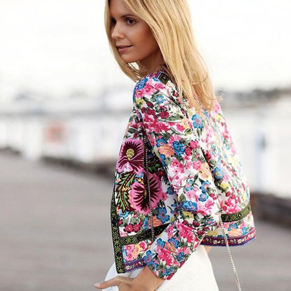 outerwear & coats jackets bridal satin floral printed short outwear long sleeve fashion coats and jackets women 2018jul26, Black;brown
outerwear & coats jackets bridal satin floral printed short outwear long sleeve fashion coats and jackets women 2018jul26, Black;brown