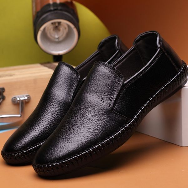 new men versatile loafers pu leather formal flats shoes dressing shoe simple slip on man casual footwear daily working loafers, Black
new men versatile loafers pu leather formal flats shoes dressing shoe simple slip on man casual footwear daily working loafers, Black