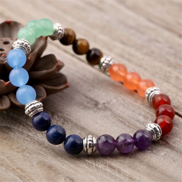 fashion handmade natural stone chakra bracelets for women reiki healing strand beaded yoga bracelet jewelry, Black
fashion handmade natural stone chakra bracelets for women reiki healing strand beaded yoga bracelet jewelry, Black