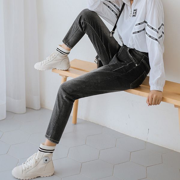 high waist boyfriend jeans for women new spring summer loose cotton blue ankle length harem denim pants
high waist boyfriend jeans for women new spring summer loose cotton blue ankle length harem denim pants
