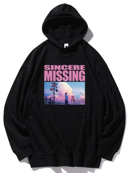 2019 новой пара свитер осени с капюшоном письма отпечатанных сыпучие корейские версии мужских ины национальной мода многоцветный топ, Black
2019 новой пара свитер осени с капюшоном письма отпечатанных сыпучие корейские версии мужских ины национальной мода многоцветный топ, Black