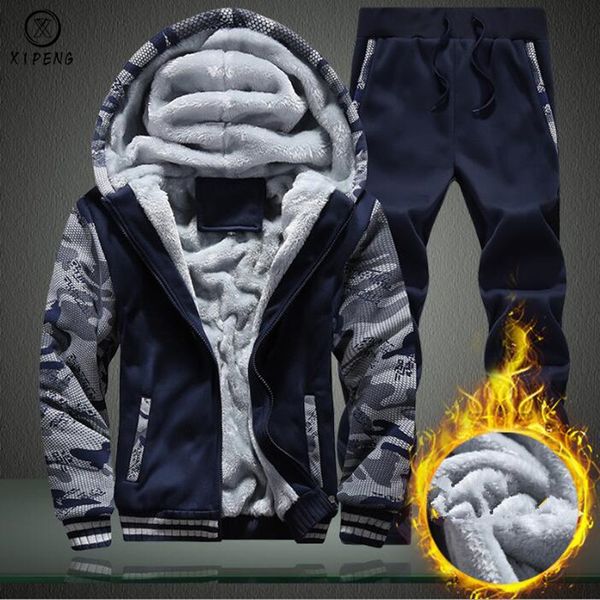 sporting camouflage tracksuit men 2018 new winter thicken hoodies hooded coats fleece pants sportswear men's set warm suit man, Gray
sporting camouflage tracksuit men 2018 new winter thicken hoodies hooded coats fleece pants sportswear men's set warm suit man, Gray