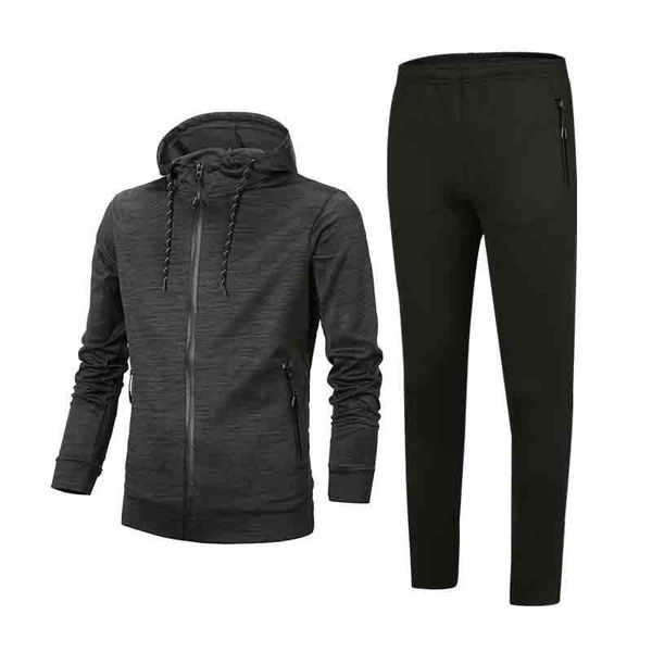 mens tracksuit jacket hooded suit striped tracksuit fashion style zipper sweater jackets +pants joggers suits, Gray
mens tracksuit jacket hooded suit striped tracksuit fashion style zipper sweater jackets +pants joggers suits, Gray
