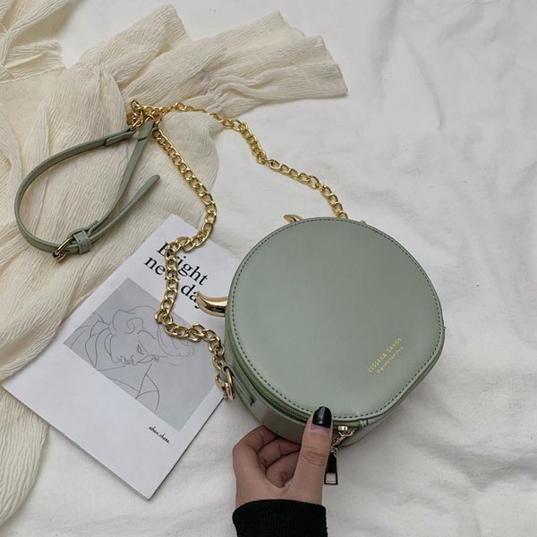 fashion chain small round bag casual shoulder bag for women simple crossbody female bags pu leather 2019 summer new style
fashion chain small round bag casual shoulder bag for women simple crossbody female bags pu leather 2019 summer new style