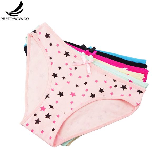 prettywowgo 6 pcs new arrival 2018 lovely briefs panties star printed women cotton underwear 9199, Black;pink
prettywowgo 6 pcs new arrival 2018 lovely briefs panties star printed women cotton underwear 9199, Black;pink