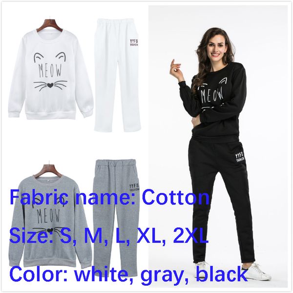 women's clothing autumn and winter suit sports clothing trousers two sets of printed casual jackets animal print, White
women's clothing autumn and winter suit sports clothing trousers two sets of printed casual jackets animal print, White