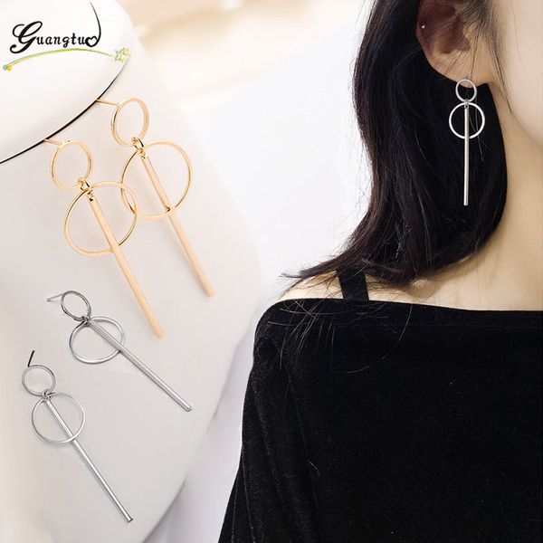 geometry earrings for women jewelry double circle long rod tassel pendant earring oorbellen brincos ladies gifts bijoux, Silver
geometry earrings for women jewelry double circle long rod tassel pendant earring oorbellen brincos ladies gifts bijoux, Silver