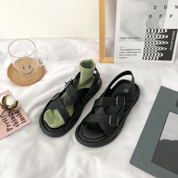 low sandals woman leather 2020 women's female shoe strappy heels ladies shoes summer all-match low-heeled sale femme comfort, Black
low sandals woman leather 2020 women's female shoe strappy heels ladies shoes summer all-match low-heeled sale femme comfort, Black