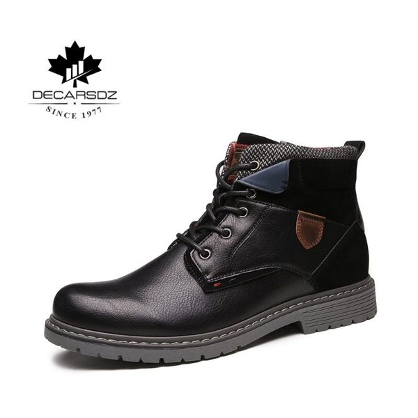 men autumn boots for men ankle botas 2109 fashion shoes outdoor casual boots leather comfy lace-up basic men's, Black
men autumn boots for men ankle botas 2109 fashion shoes outdoor casual boots leather comfy lace-up basic men's, Black