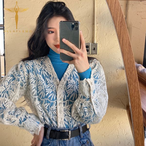 v-neck perspective women long sleeve blouse single breasted embroidered lantern sleeve summer loose high street female shirt, White
v-neck perspective women long sleeve blouse single breasted embroidered lantern sleeve summer loose high street female shirt, White