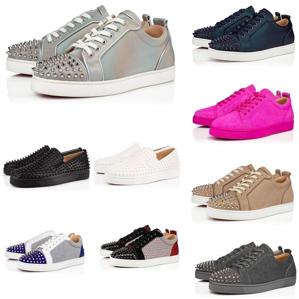 2020 fashion designer red bottom shoes junior studded spikes sneakers mens real leather trainers party shoes casual shoe leather sneakers, Black
2020 fashion designer red bottom shoes junior studded spikes sneakers mens real leather trainers party shoes casual shoe leather sneakers, Black