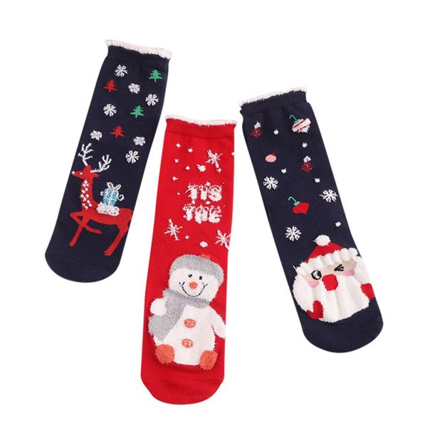 3 pair cartoon sock christmas stockings ladies casual comfort cotton soft cute home floor winter warm socks, Black
3 pair cartoon sock christmas stockings ladies casual comfort cotton soft cute home floor winter warm socks, Black