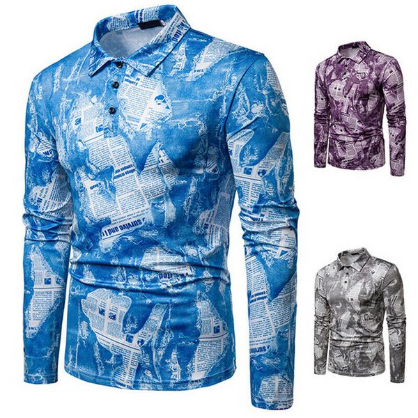 2019 new style fashion casual shirts men's casual formal slim fit watercolor printed shirt button, White;black
2019 new style fashion casual shirts men's casual formal slim fit watercolor printed shirt button, White;black
