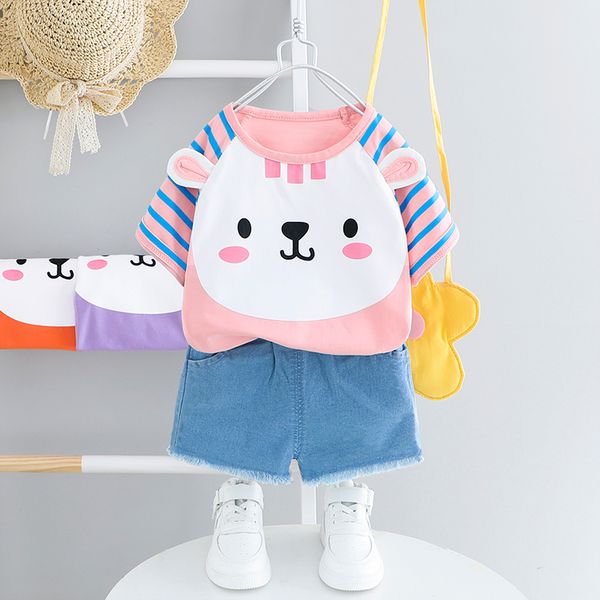 baby girls clothing sets cute summer cartoon t-shirt children boys clothes shorts suit for kids outfit new denim outfit, White
baby girls clothing sets cute summer cartoon t-shirt children boys clothes shorts suit for kids outfit new denim outfit, White
