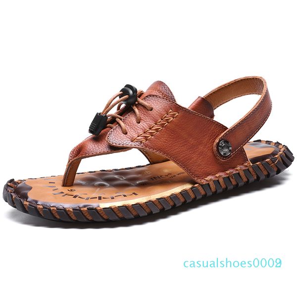 genuine leather men's sandals open toe slip on fashion casual shoes men mens slippers roman summer beach sandals plus size 38-48, Black
genuine leather men's sandals open toe slip on fashion casual shoes men mens slippers roman summer beach sandals plus size 38-48, Black