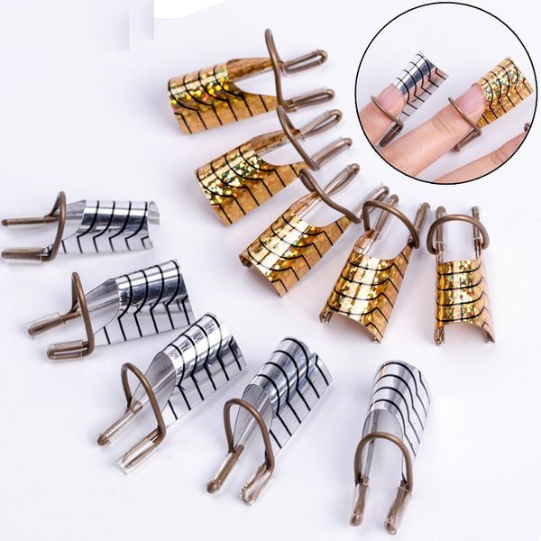 5pc nail art c curved shape extension guide tips french foil acrylic polish gel uv design form reusable metal mold manicure tool, Silver
5pc nail art c curved shape extension guide tips french foil acrylic polish gel uv design form reusable metal mold manicure tool, Silver