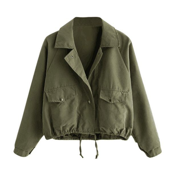 women's jackets casual bomber jacket women button loose coat autumn summer long sleeve basic short biker female harajuku clothing, Black;brown
women's jackets casual bomber jacket women button loose coat autumn summer long sleeve basic short biker female harajuku clothing, Black;brown