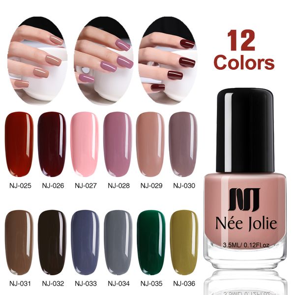 nee jolie 3.5ml nail polish 12 pure colors nail art varnish polish fast dry manicure art decoration nj-025 nj-036
nee jolie 3.5ml nail polish 12 pure colors nail art varnish polish fast dry manicure art decoration nj-025 nj-036