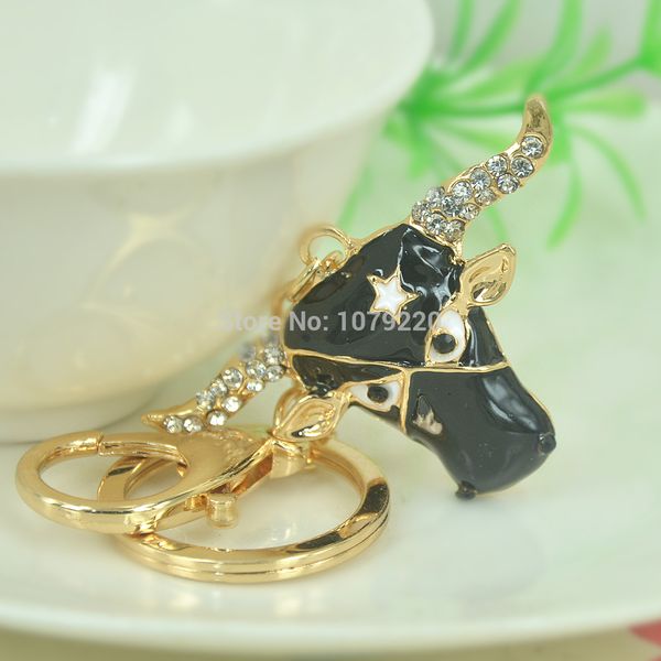 creative jewelry black cow head keychain cattle charms star key chain key holder charm pendants rhinestone accessories gift, Silver
creative jewelry black cow head keychain cattle charms star key chain key holder charm pendants rhinestone accessories gift, Silver