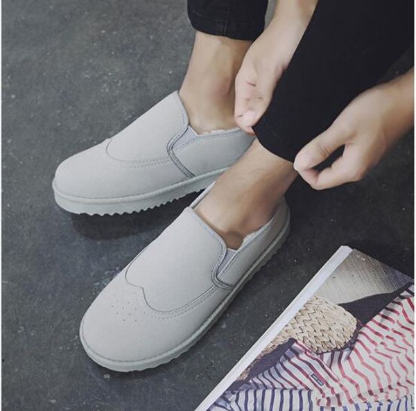 winter men's cotton casual men's plus velvet thick warm british trend lazy shoes, Black
winter men's cotton casual men's plus velvet thick warm british trend lazy shoes, Black