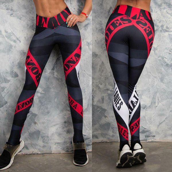 women print yoga leggings slim tight compression pants for gym sports nin668, White;red
women print yoga leggings slim tight compression pants for gym sports nin668, White;red