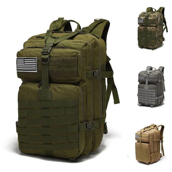 45l tactical backpack army assault bag outdoor 3p molle pack men for trekking camping hiking large capacity bags camo
45l tactical backpack army assault bag outdoor 3p molle pack men for trekking camping hiking large capacity bags camo