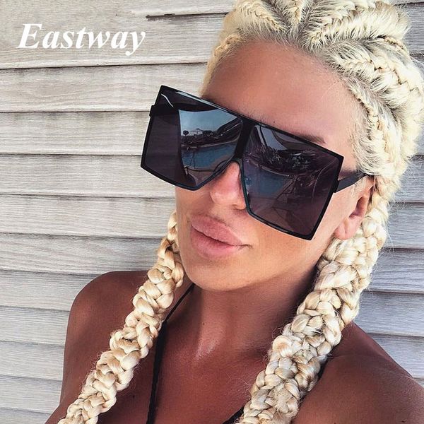 square oversized gradient sunglasses women 2019 brand designer sun glasses vintage fashion men sunglasses uv400 okulary, White;black
square oversized gradient sunglasses women 2019 brand designer sun glasses vintage fashion men sunglasses uv400 okulary, White;black