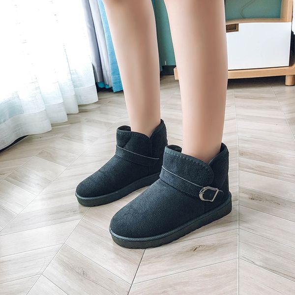 2019 women winter ankle suede snow boots for women short basic winter shoes snow boots classic tumed-over edge u11-60, Black
2019 women winter ankle suede snow boots for women short basic winter shoes snow boots classic tumed-over edge u11-60, Black