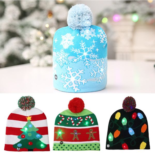 lovely christmas hat led caps santa claus snowflake soft warm knitted cap kids' xmas gift
lovely christmas hat led caps santa claus snowflake soft warm knitted cap kids' xmas gift