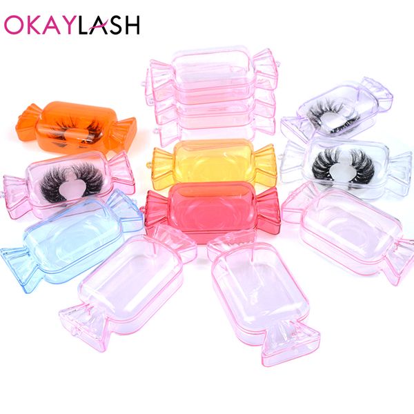 okaylash 2020 new design wholesale false eyelash packaging box bulk custom candy shape empty acrylic lash package case
okaylash 2020 new design wholesale false eyelash packaging box bulk custom candy shape empty acrylic lash package case