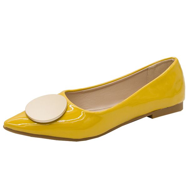 summer autumn new fashion women wedding shoes shiny patent leather lady flats luxury metal buckle pointed toe shoes s80180, Black
summer autumn new fashion women wedding shoes shiny patent leather lady flats luxury metal buckle pointed toe shoes s80180, Black