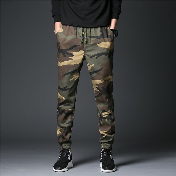 m~4xl new 2017 men's clothing army camouflage pants casual pants haren stretch plus size feet costumes, Black 
m~4xl new 2017 men's clothing army camouflage pants casual pants haren stretch plus size feet costumes, Black