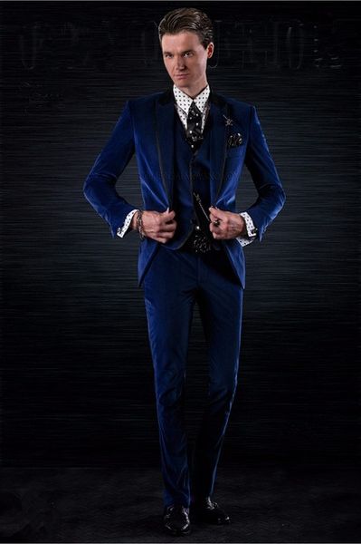 handsome velveteen groom tuxedos (jacket+tie+vest+pants) men suits custom made formal suit for men wedding en tuxedos 23, Black;gray
handsome velveteen groom tuxedos (jacket+tie+vest+pants) men suits custom made formal suit for men wedding en tuxedos 23, Black;gray