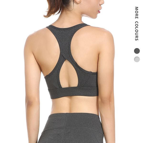 new women solid cross-back yoga sports bras running -proof quick-drying fitness vest female hollow out workout bra, White;black
new women solid cross-back yoga sports bras running -proof quick-drying fitness vest female hollow out workout bra, White;black